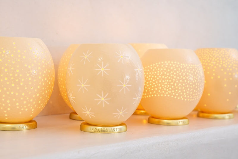 The Stars Ostrich Egg Tealight Holder from Leo & Stripes