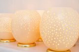 The Big Galaxy Ostrich Egg Tealight Holder from Leo & Stripes