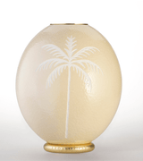 Leo & Stripes Ostrich Egg Candle Holder