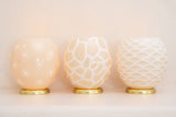 The Flower Ostrich Egg Tealight Holder from Leo & Stripes