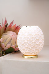 The Flower Ostrich Egg Tealight Holder from Leo & Stripes