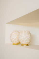 The Bold Giraffe Ostrich Egg Tealight Holder from Leo & Stripes