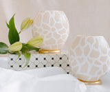 The Bold Giraffe Ostrich Egg Tealight Holder from Leo & Stripes