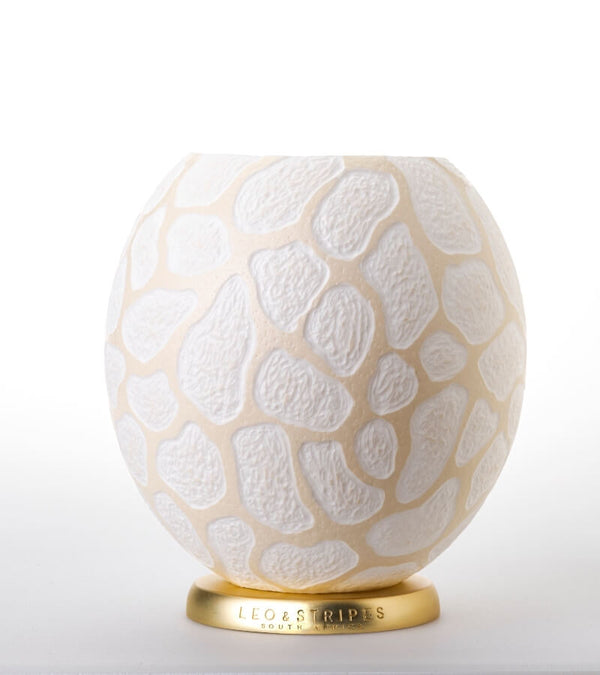 The Fine Giraffe Ostrich Egg Tealight Holder