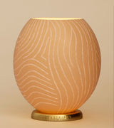 The Fine Zebra Ostrich Egg Tealight Holder from Leo & Stripes