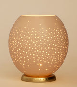 The Big Galaxy Ostrich Egg Tealight Holder from Leo & Stripes