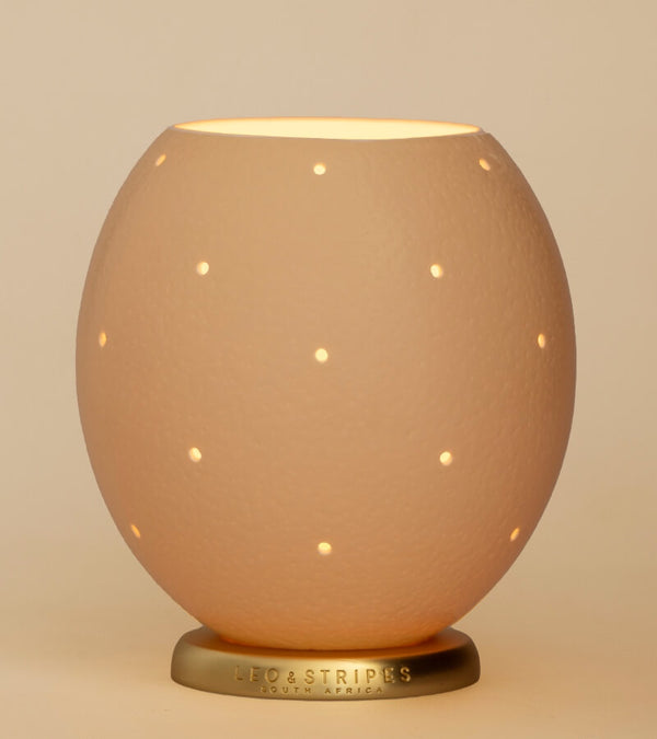 The Night Sky Ostrich Egg Tealight Holder from Leo & Stripes