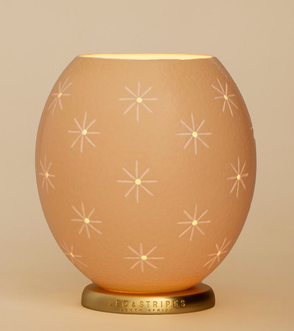 The Stars Ostrich Egg Tealight Holder from Leo & Stripes