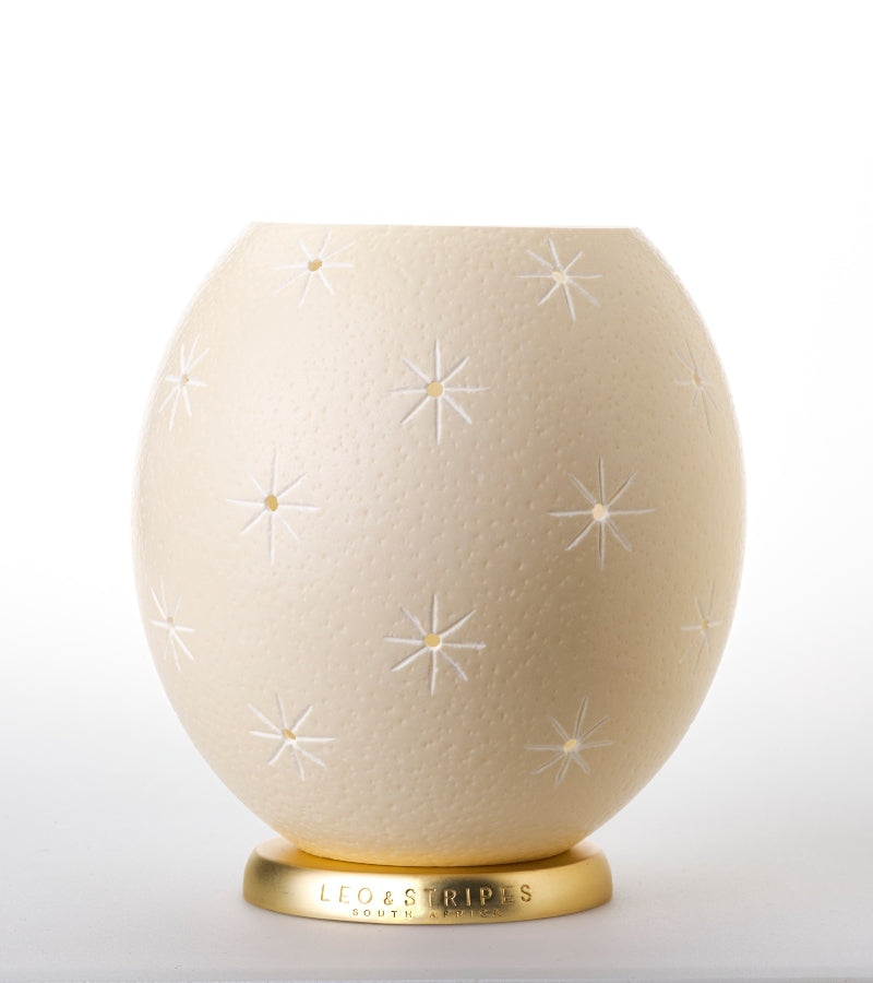 The Stars Ostrich Egg Tealight Holder from Leo & Stripes